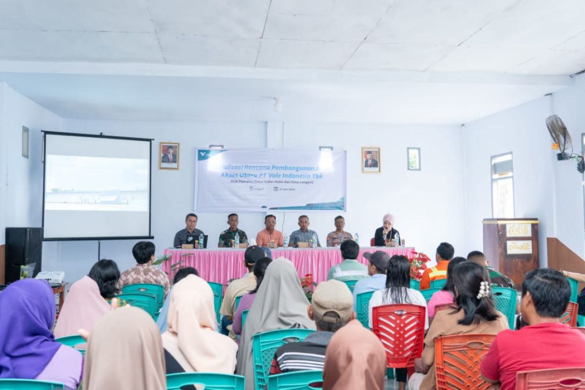 PT Vale bangun akses jalan utara Desa Longori dan DHuko-huko