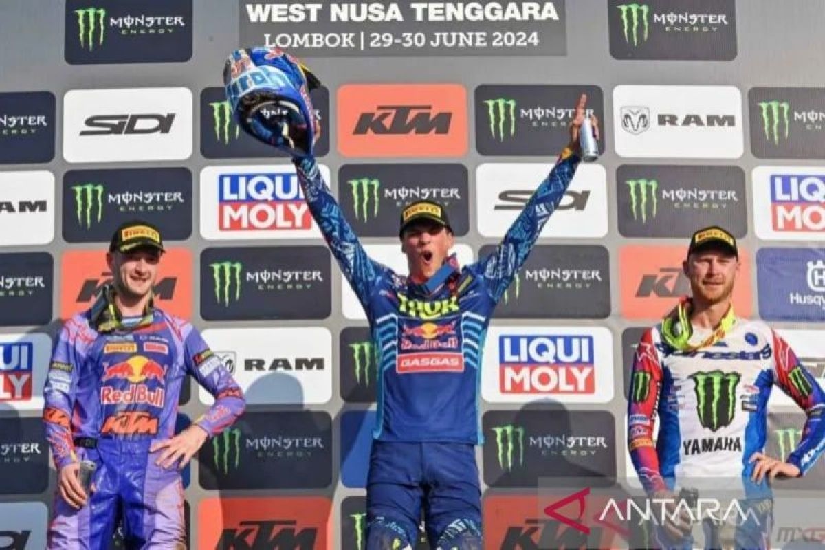 Jorge Prado juara MXGP seri ke-11 di Lombok