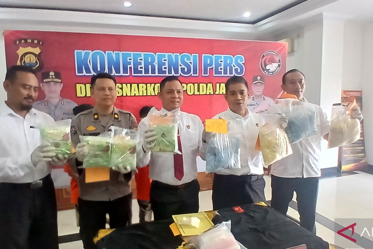 Polda Jambi gagalkan peredaran 3,9 kg sabu