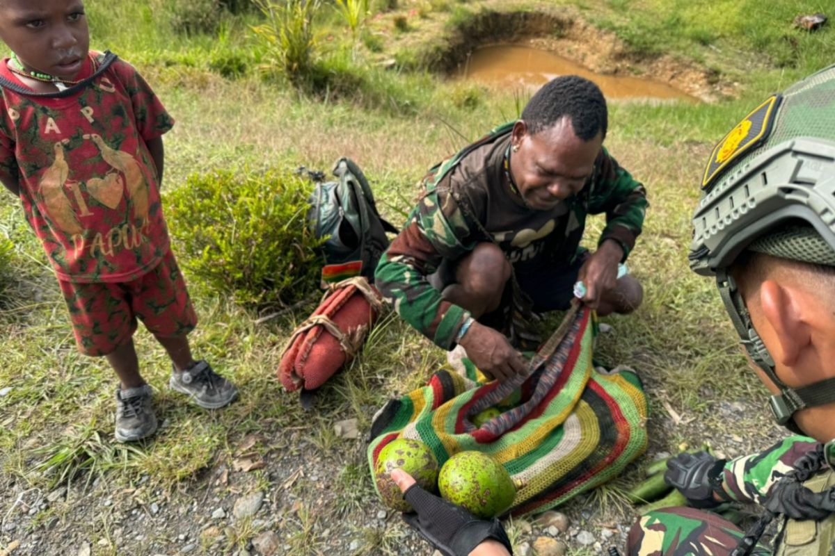 Koops TNI Habema dukung aktivitas perekonomian masyarakat di Sugapa