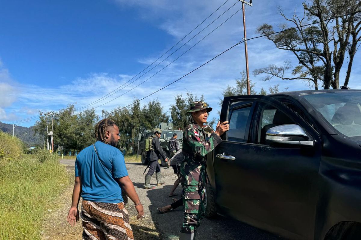 Koops TNI Habema bersama masyarakat Nduga lakukan pengamanan wilayah