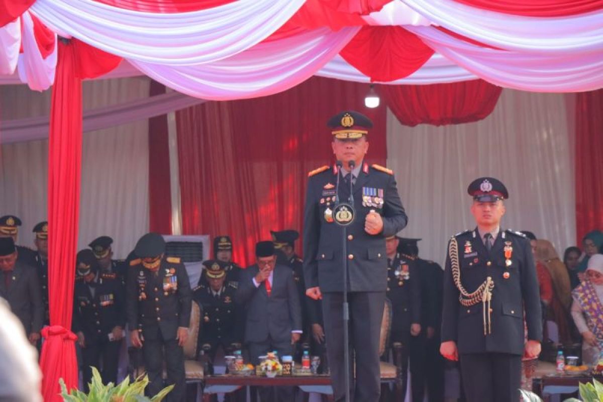 Kapolda Lampung pimpin upacara HUT Ke-78 Bhayangkara