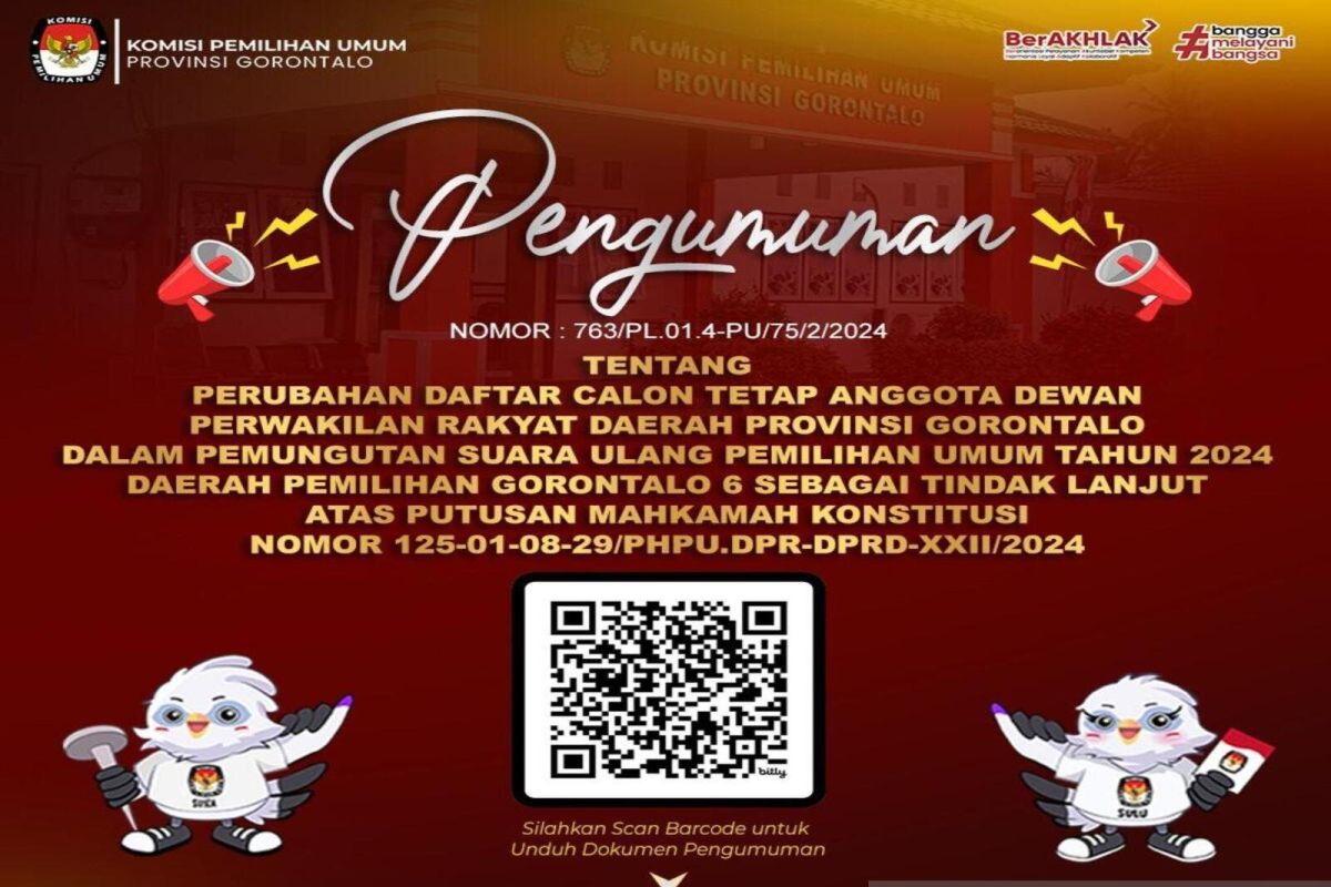 KPU Provinsi Gorontalo mempercepat pencetakan surat suara untuk PSU