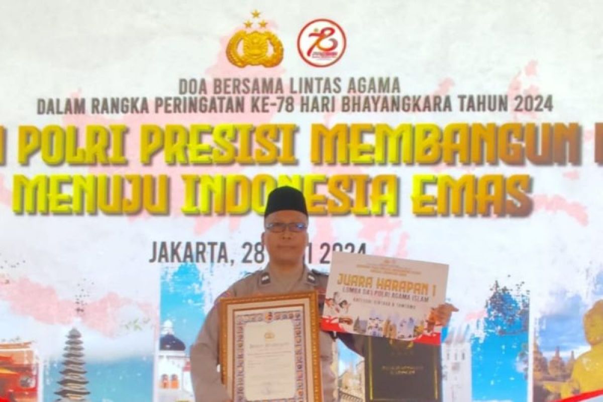 Polres Lombok Tengah raih juara Lomba Dai Kamtibmas Mabes Polri