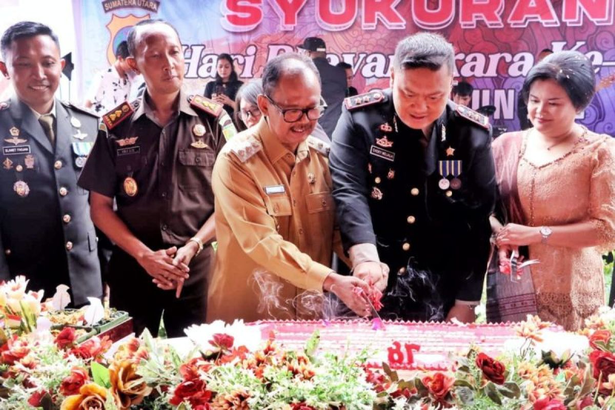 Polres Simalungun syukuran HUT Bhayangkara tahun 2024, ini kemeriahannya