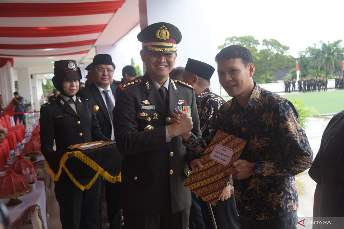 Jurnalis ANTARA Sultra raih juara I lomba fotografi Polresta Kendari