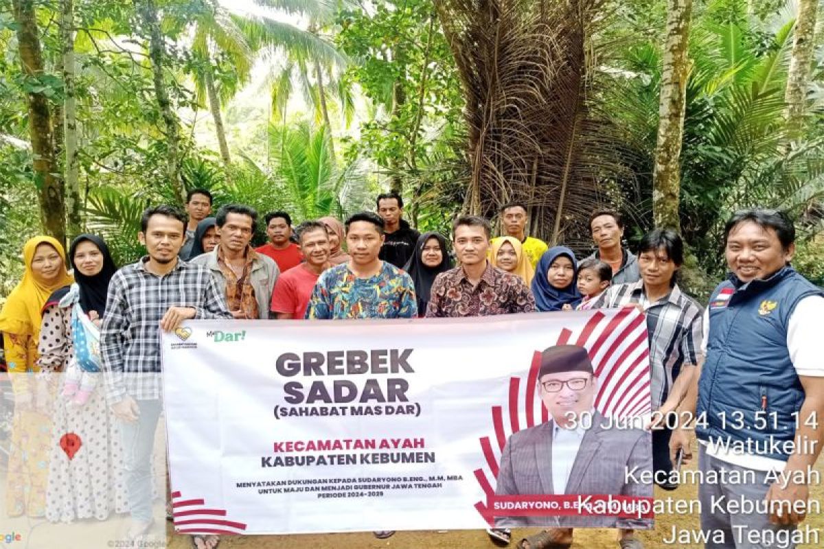 Grebek Sadar, Gerakan relawan akar rumput dukung Sudaryono maju Pilgub Jateng