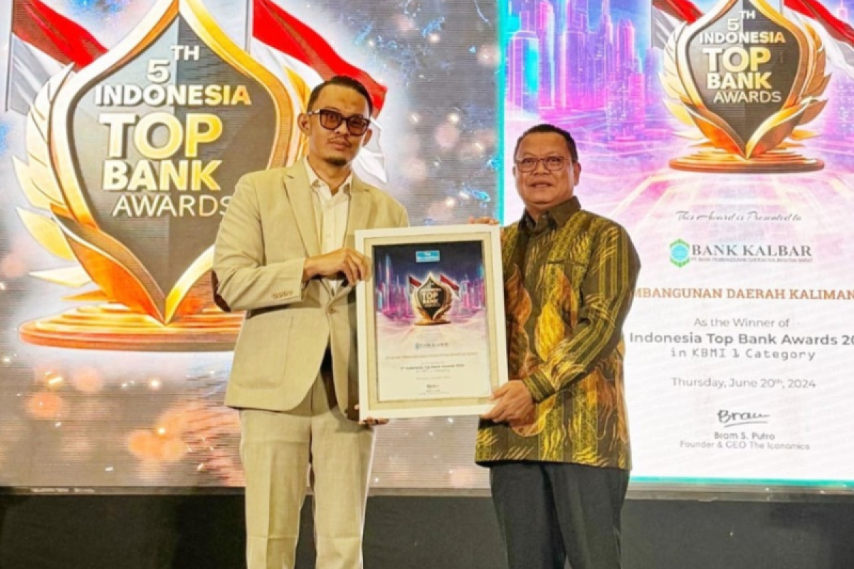 Bank Kalbar raih penghargaan Top Bank Awards 2024