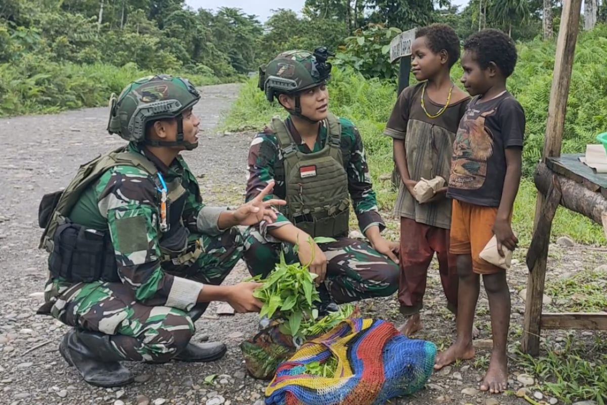 Satgas TNI Habema gelar Hari Berkat di Papua Pegunungan
