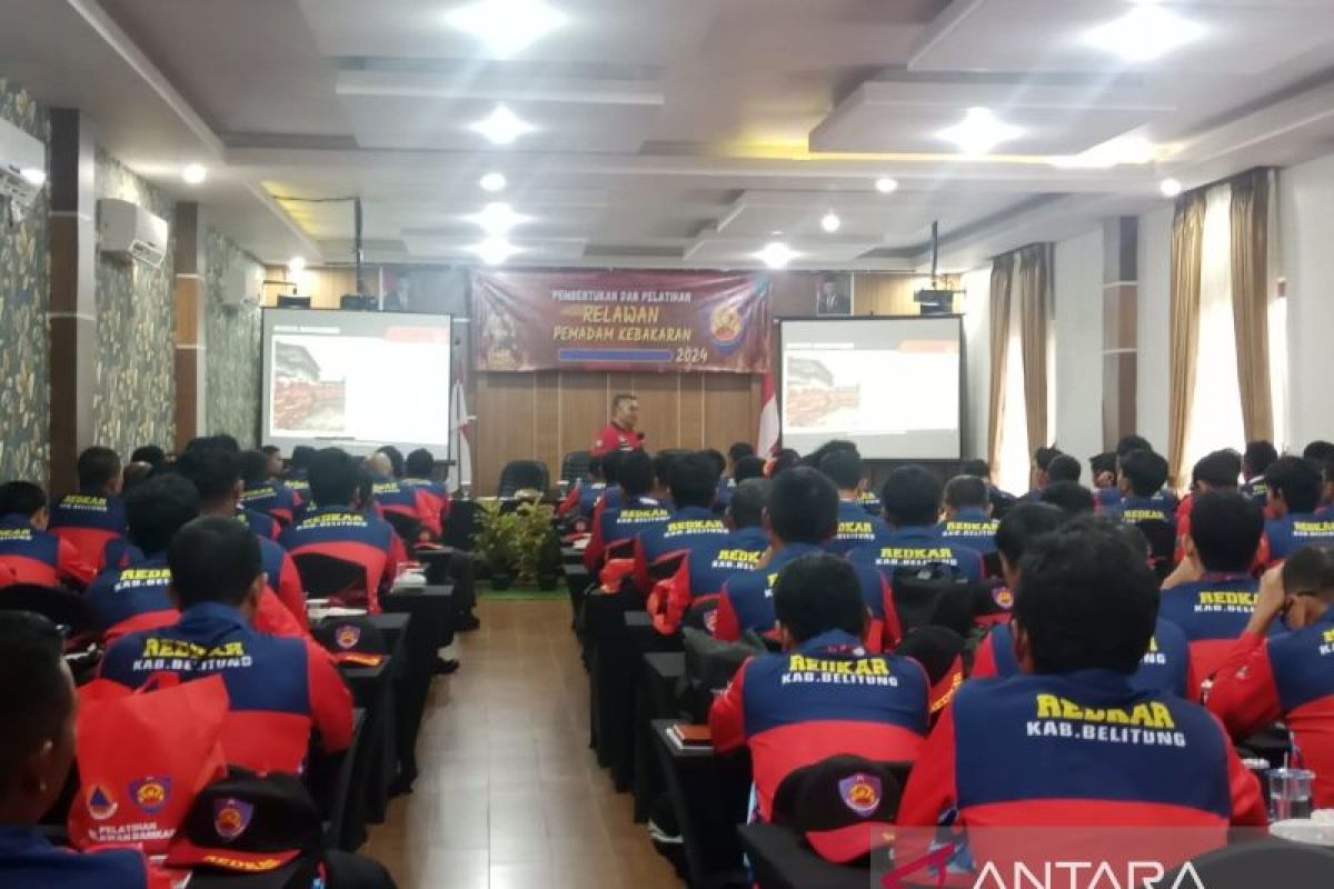 BPBD Belitung latih 100 orang relawan pemadam kebakaran