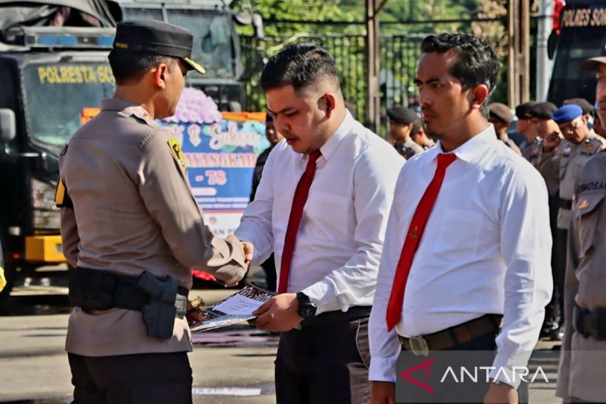 48 personel Polresta Sorong naik pangkat