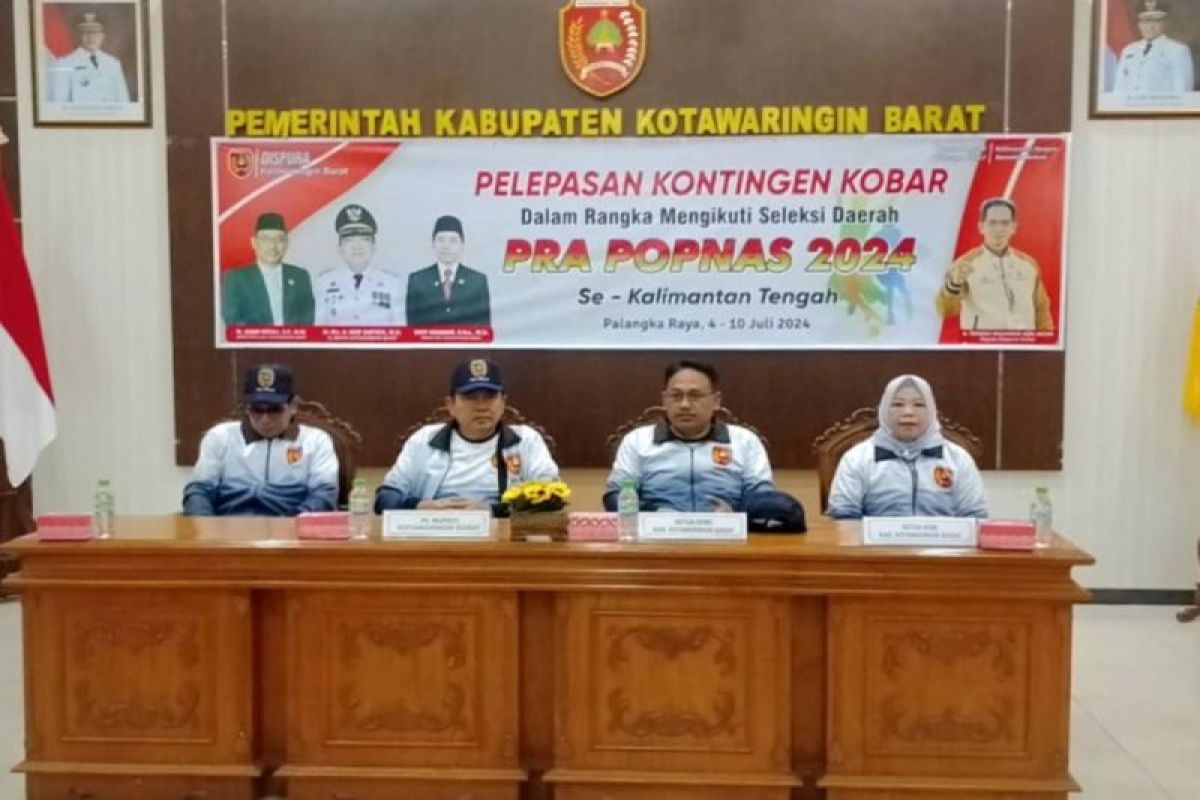 Penjabat Bupati Kobar beri motivasi kontingen Pra Popnas