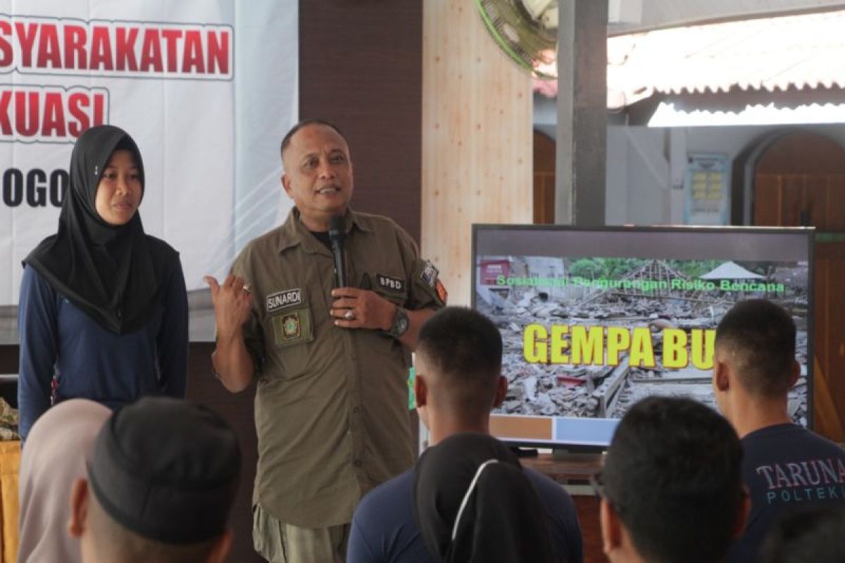 Rutan Wates-BPBD Kulon Progo melaksanakan mitigasi bencana alam