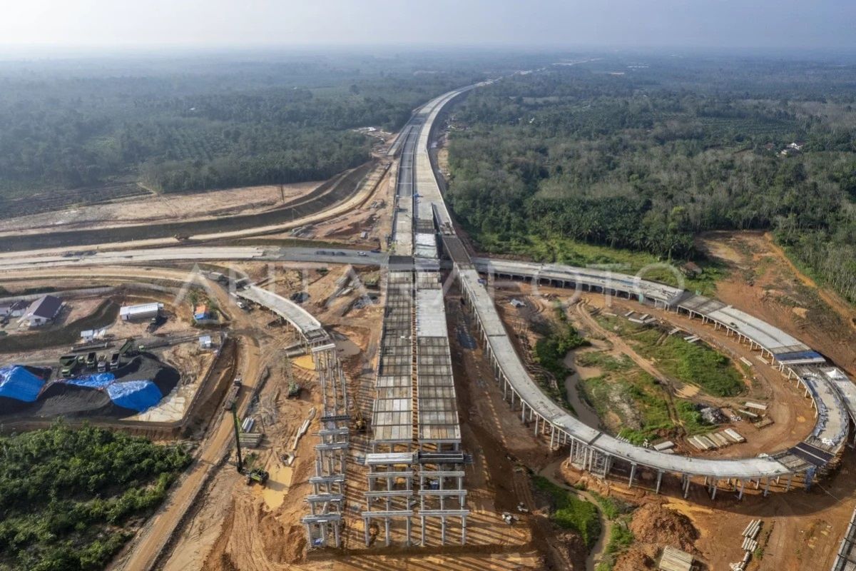 Progres pembangunan tol Bayung Lencir-Tempino