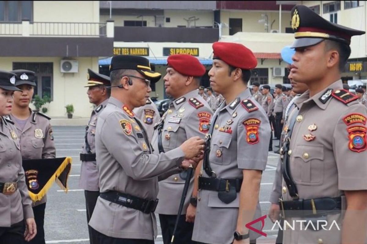 Polrestabes Medan  gelar sertijab dua PJU dan Kapolsek Tuntungan