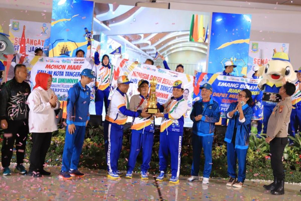 Kota Tangerang juara umum Peparpeda Banten 2024