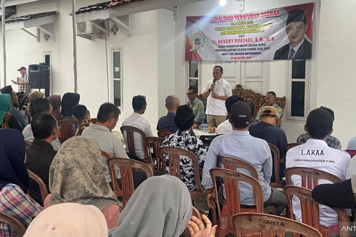 DPRD Lampung Selatan gelar Sosper ketertiban serta perlindungan warga
