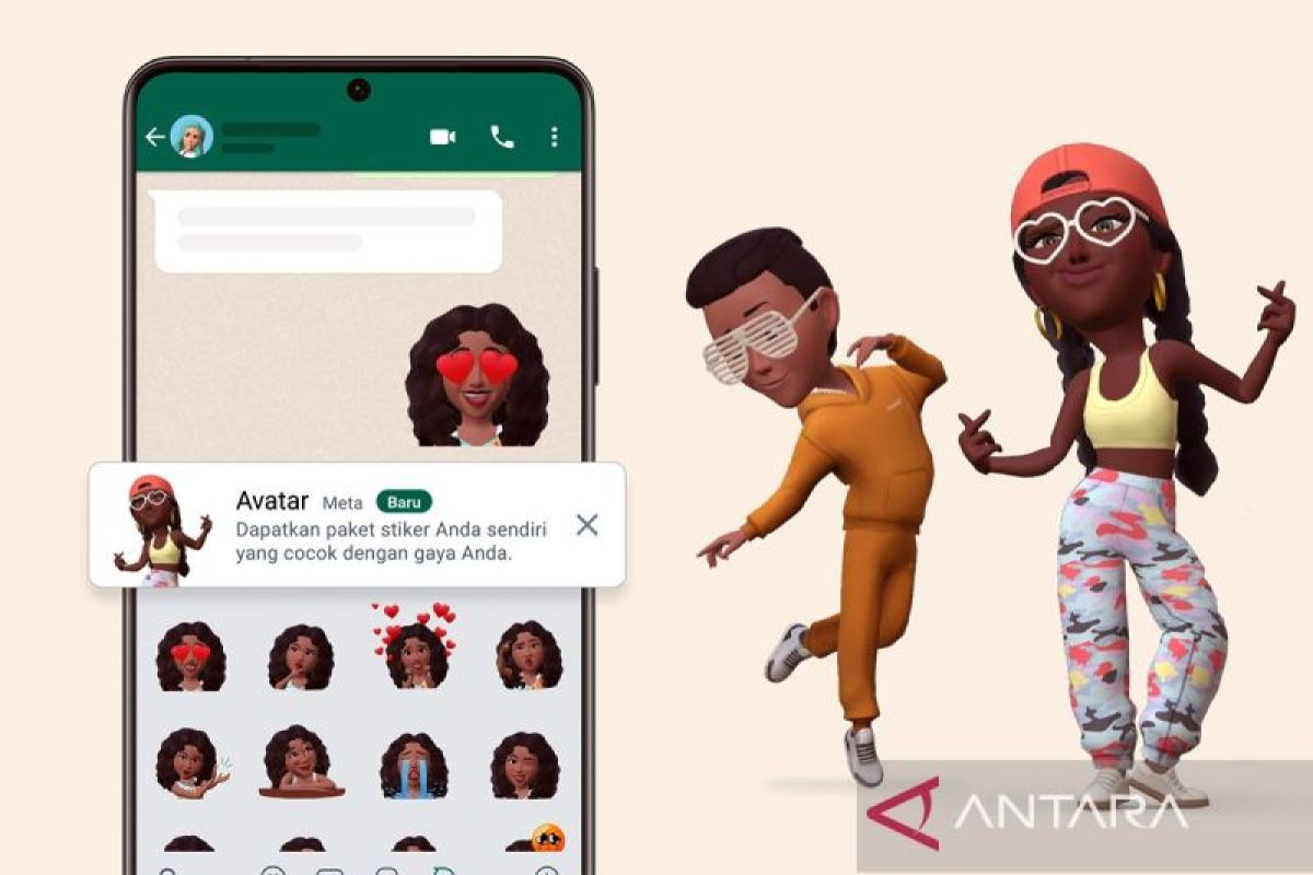 WhatsApp kembangkan generator Avatar AI yang dipersonalisasi