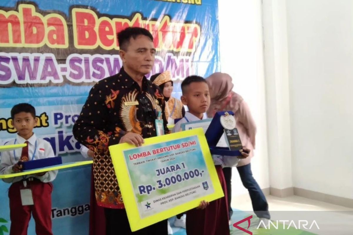 Perwakilan Bangka Selatan raih juara pertama lomba bertutur tingkat SD/MI