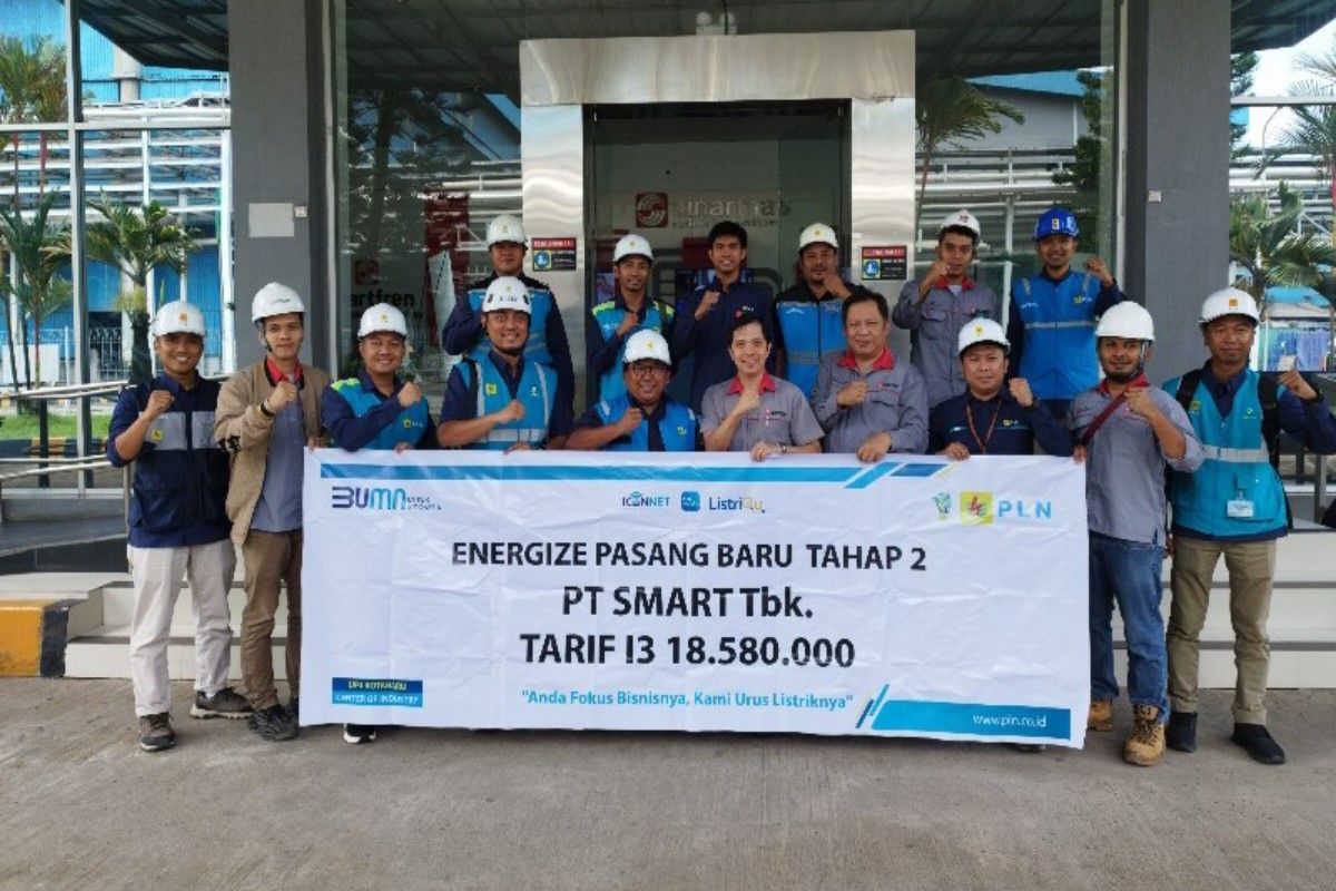 Energize tahap II PLN suplai 18,58 MVA PT SMART, dukung pertumbuhan industri