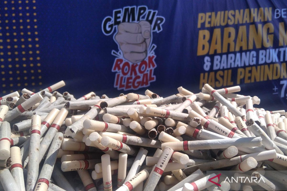 KPPBC Kudus  ungkap 82 kasus rokok ilegal selama semester pertama 2024