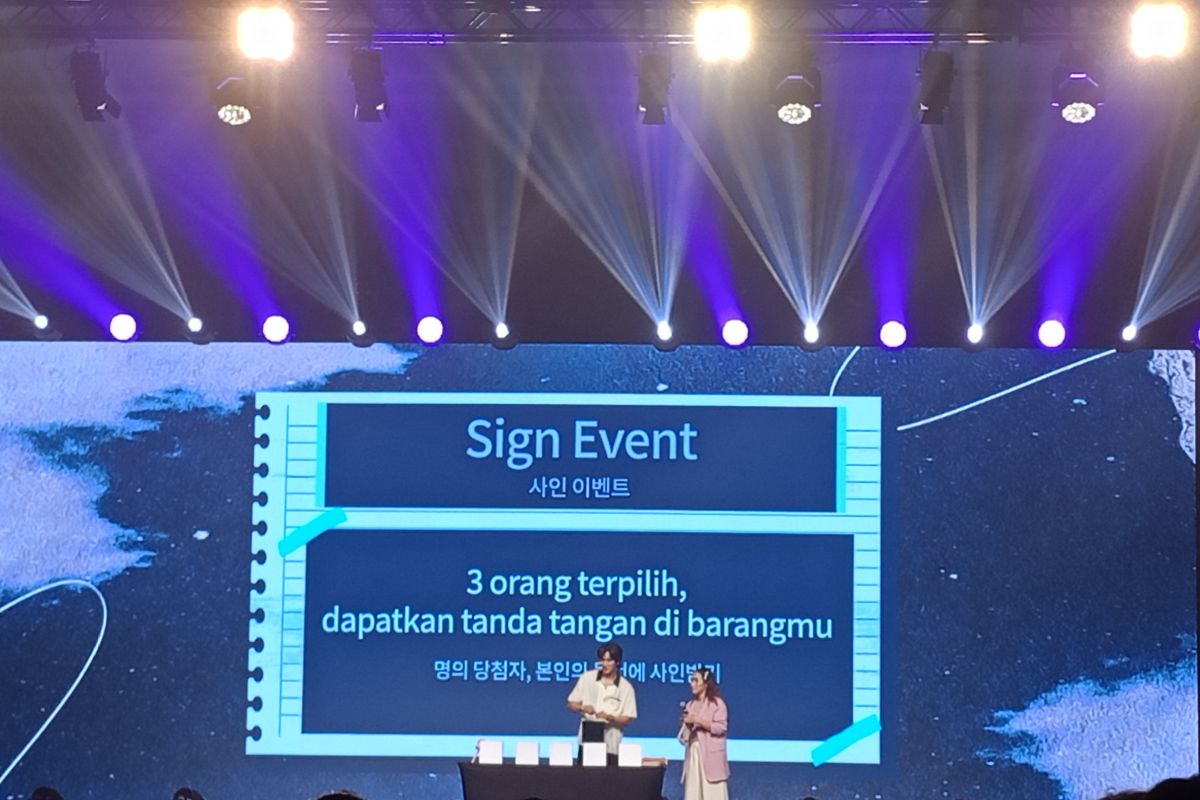 Hadiah spesial dari Ahn Bo-hyun untuk penggemar di Jakarta