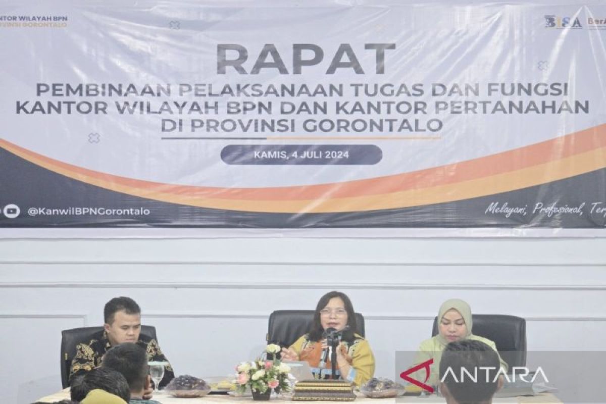 ATR/BPN RI dukung pemerataan WBK dan layanan elektronik se-Gorontalo