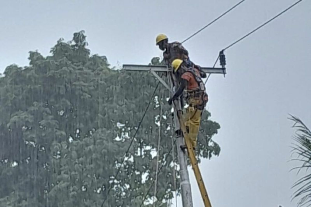 PLN pulihkan kelistrikan pelanggan terdampak cuaca di Maluku Tengah