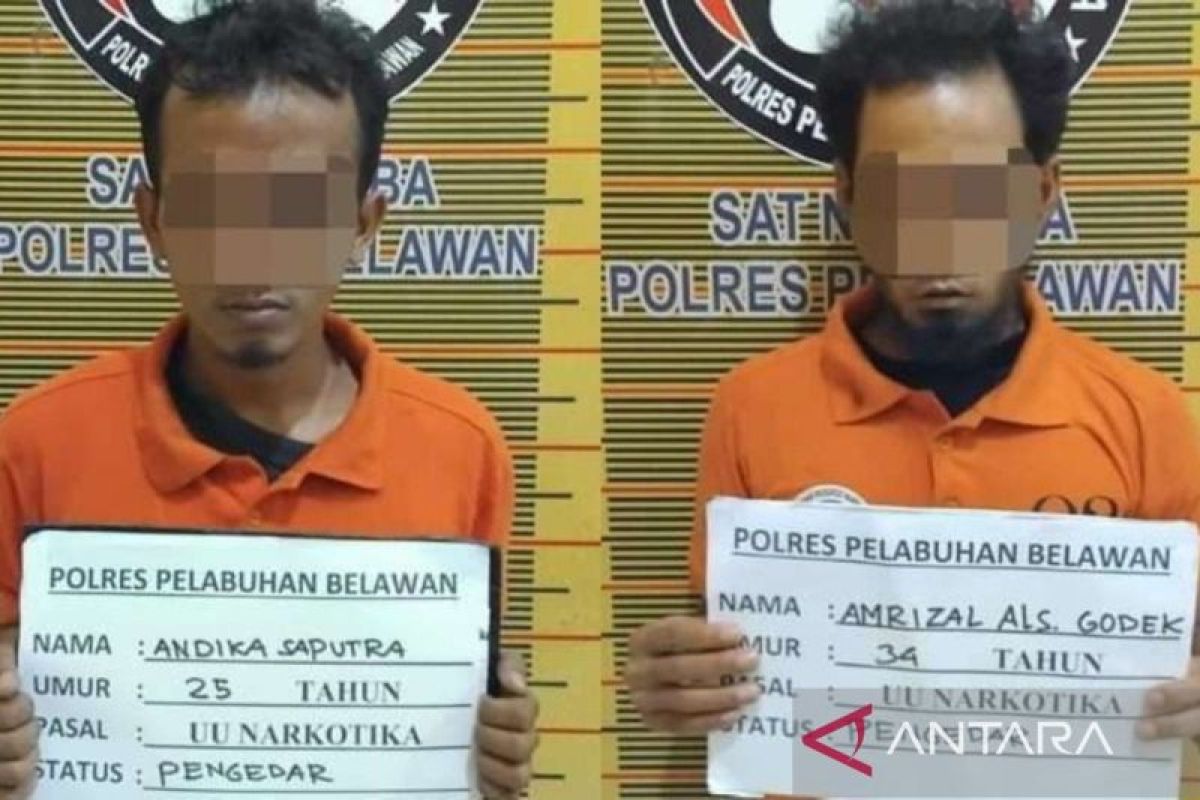 Polisi tangkap dua pria terduga pengedar sabu-sabu atas informasi warga