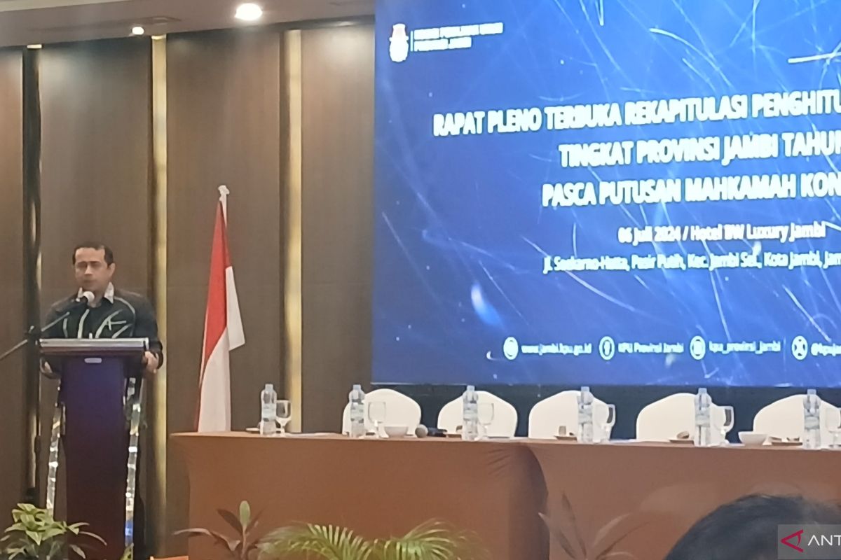 KPU Jambi rekapitulasi perhitungan suara PSU Batanghari