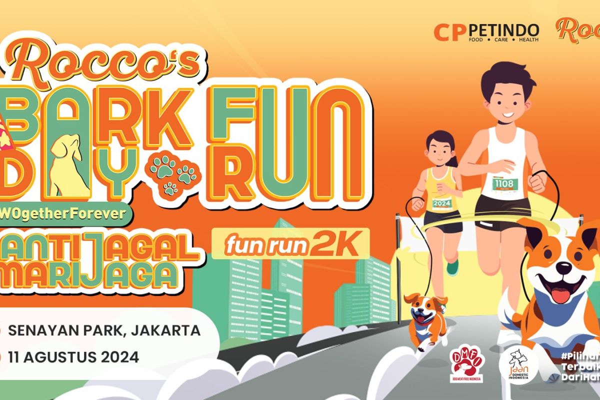 "Rocco’s Bark Day Fun Run" ajak peduli kesejahteraan anjing