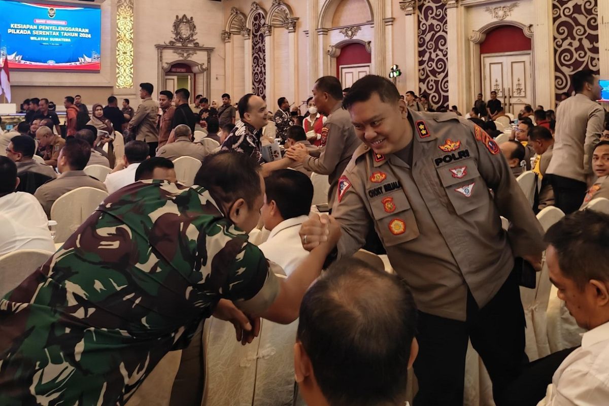 Kapolres Simalungun di rapat koordinasi kesiapan Pilkada Serentak 2024