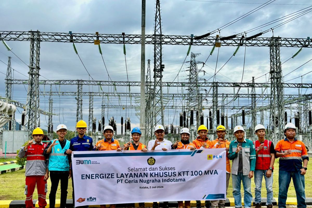 PLN berhasil energize Gardu Induk 150KV Kolaka Smelter dan PT Ceria