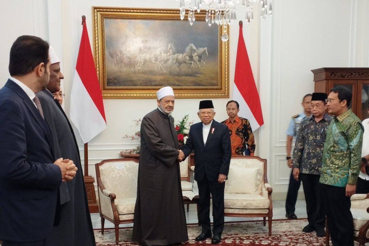 Wapres dan Grand Syekh Al Azhar bahas penanganan Islamofobia