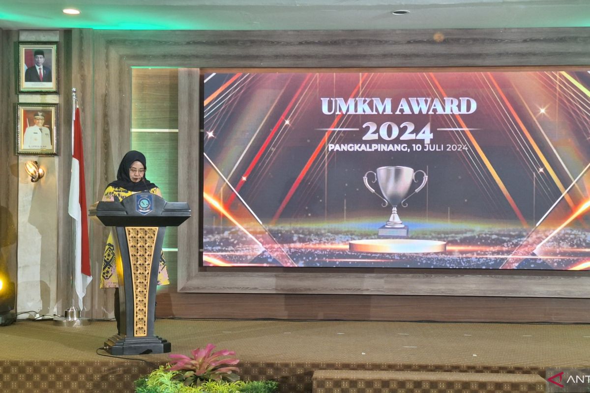 Babel memberikan UMKM Award 2024 ke 67 pelaku usaha