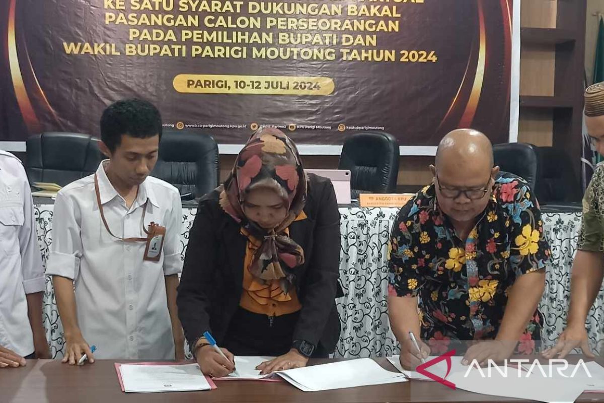 KPU Parigi Moutong buka ruang perbaikan syarat dukungan calon perseorangan