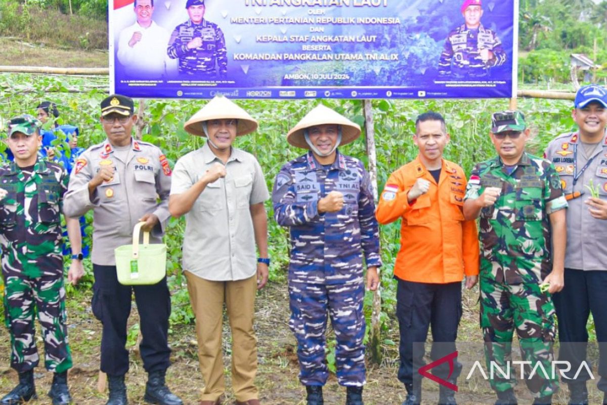 Lantamal IX Ambon gandeng petani untuk bantu ketahanan pangan masyarakat