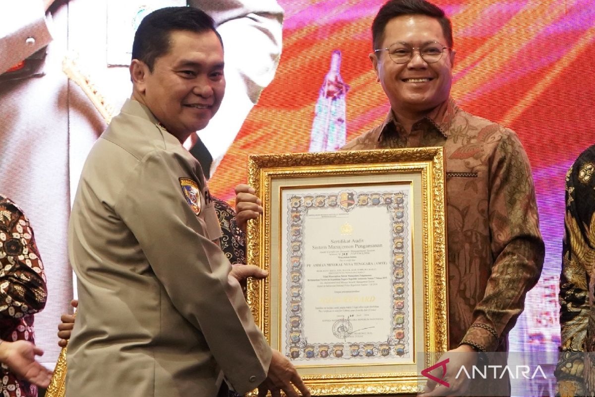 AMNT raih sertifikasi pengamanan objek vital nasional dari Mabes Polri