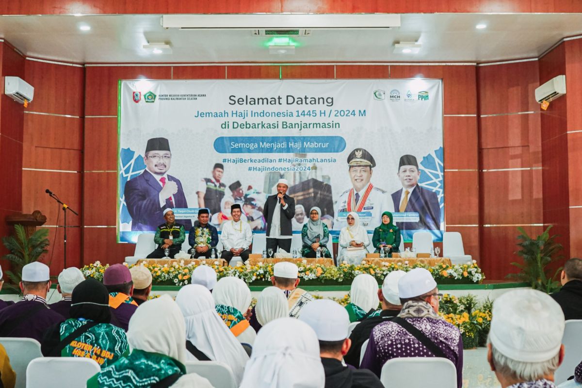 Sekda Said sambut kedatangan jamaah haji asal Banjarbaru