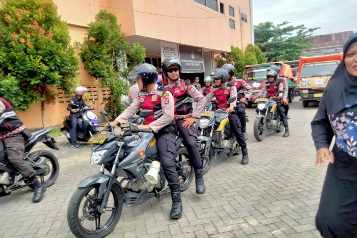 326 Personel Polri Mengamankan Pelaksanaan PSU di Tarakan Tengah