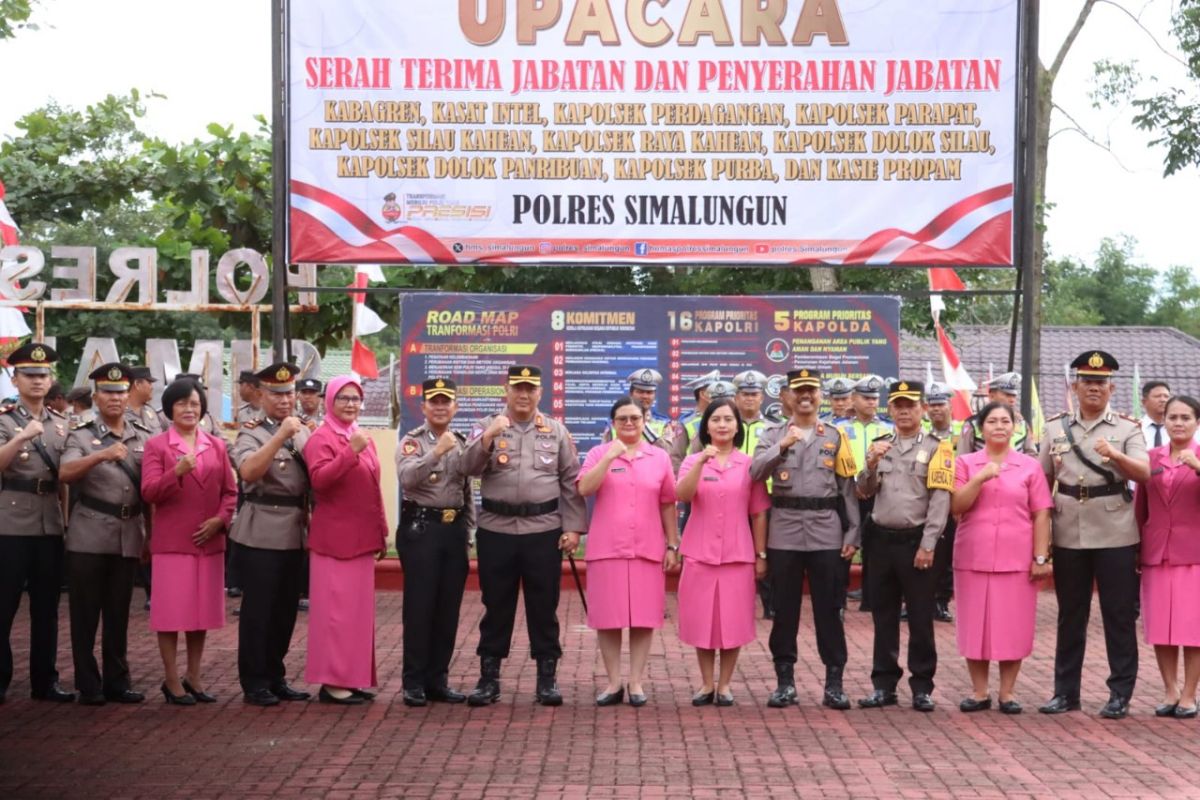 Struktur baru 17 Kapolsek jajaran Polres Simalungun, ini namanya