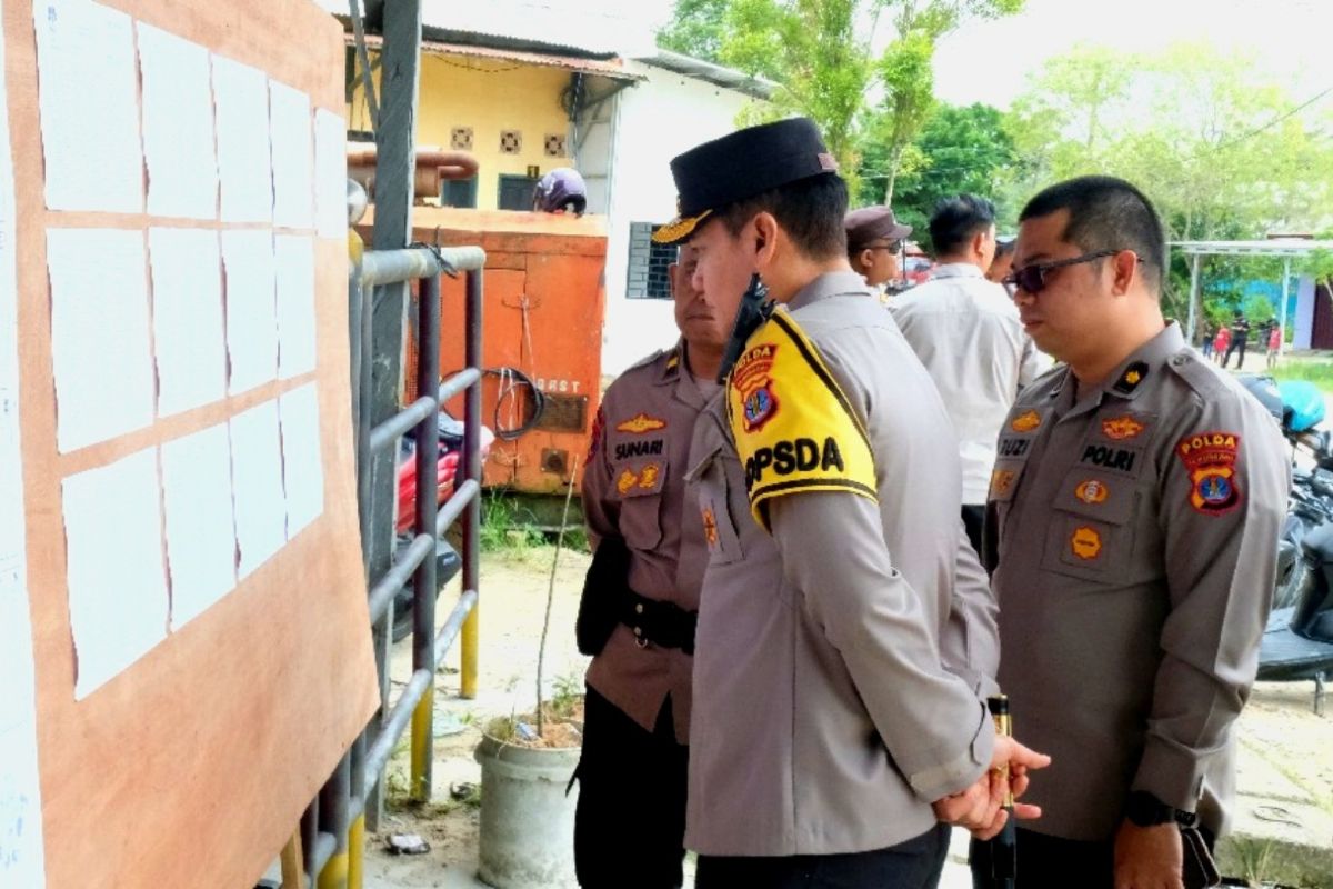 Kapolda Kaltara pantau Pemilihan Suara Ulang  Kota Tarakan