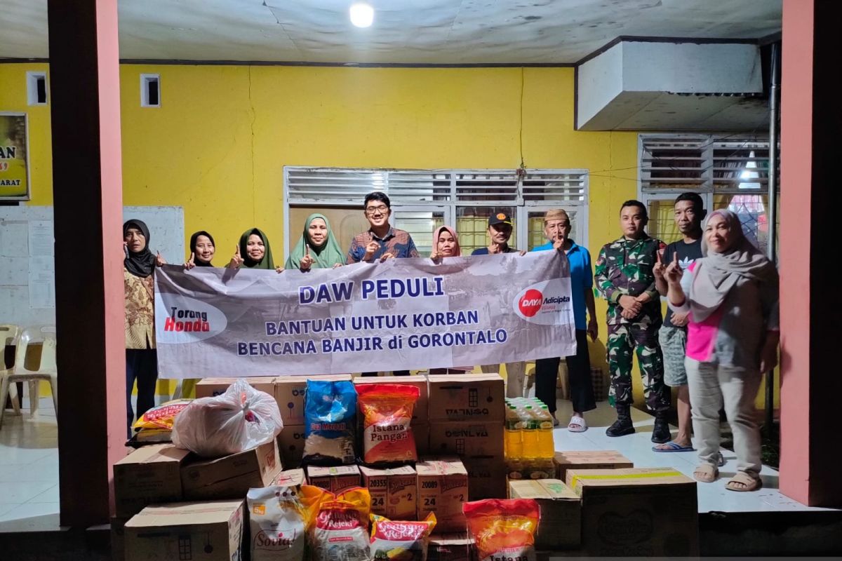 DAW salurkan bantuan korban  bencana Gorontalo