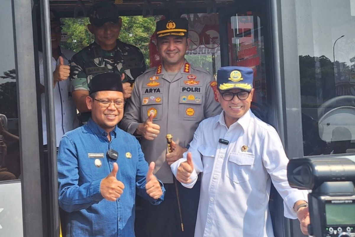 Biskita Trans Depok mulai beroperasi terhubung ke Stasiun LRT Harjamukti