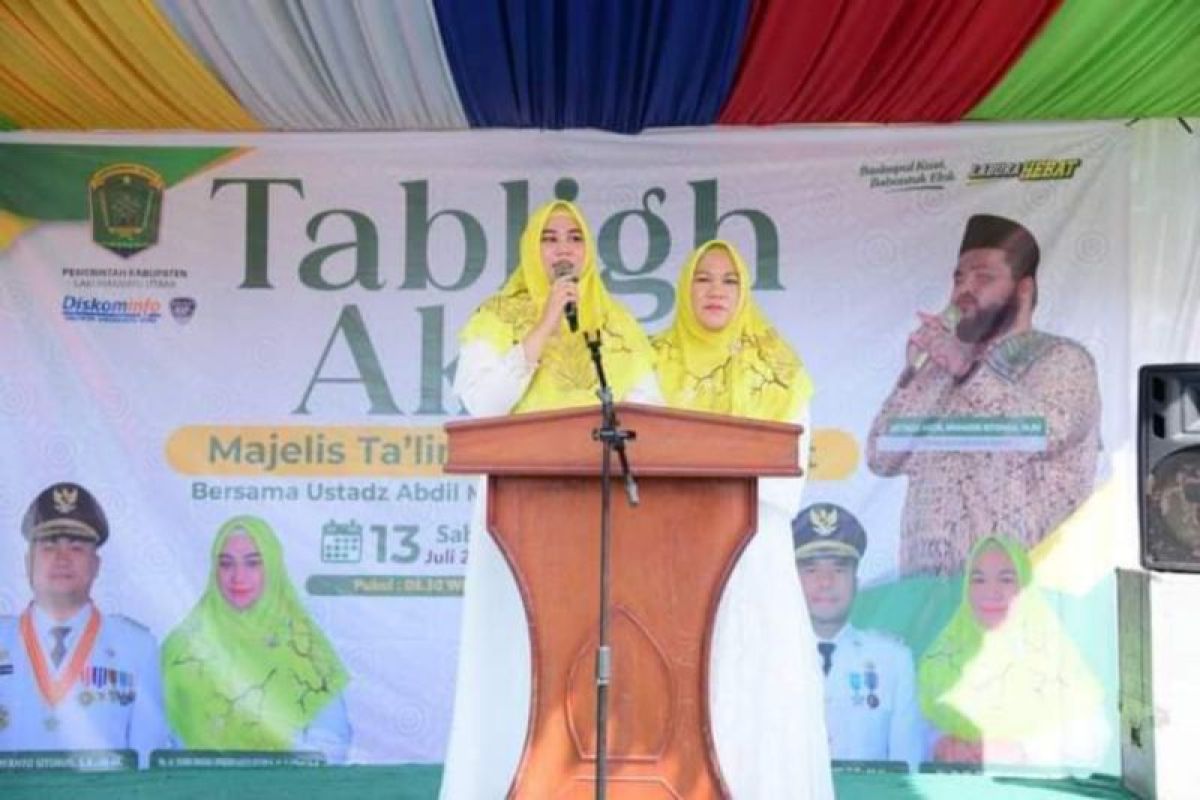 Sambut HUT Pemkab ke-16,  Muslimah Hebat Labura gelar tabligh akbar