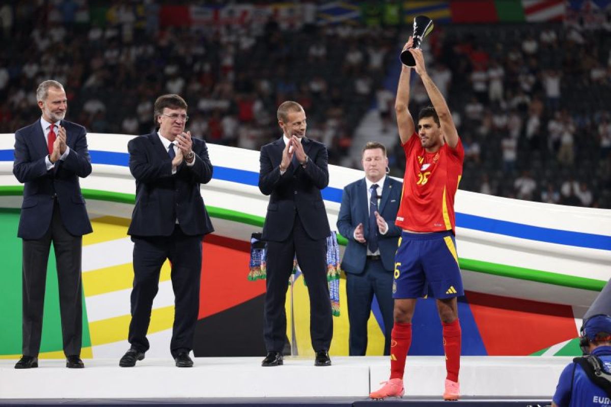 Rodri jadi pemain terbaik Piala Eropa 2024