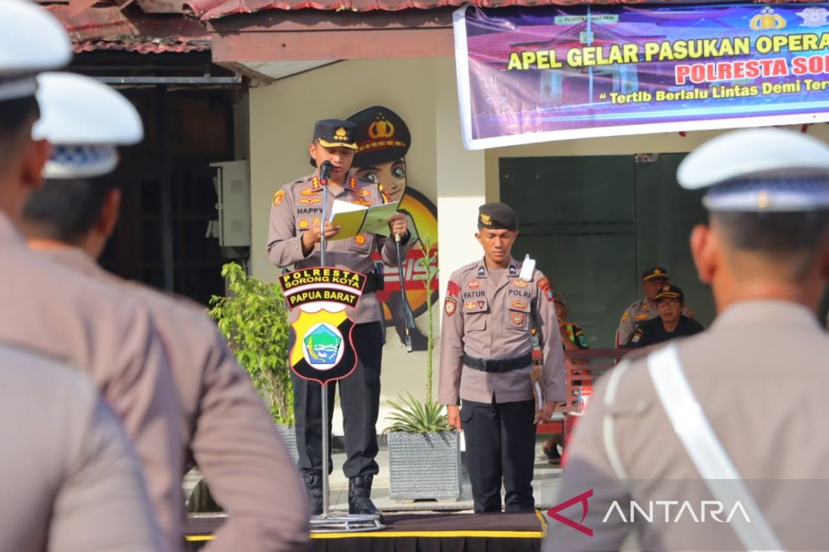 Polresta Sorong gelar Operasi Patuh Mansinam 2024 dengan tujuh sasaran