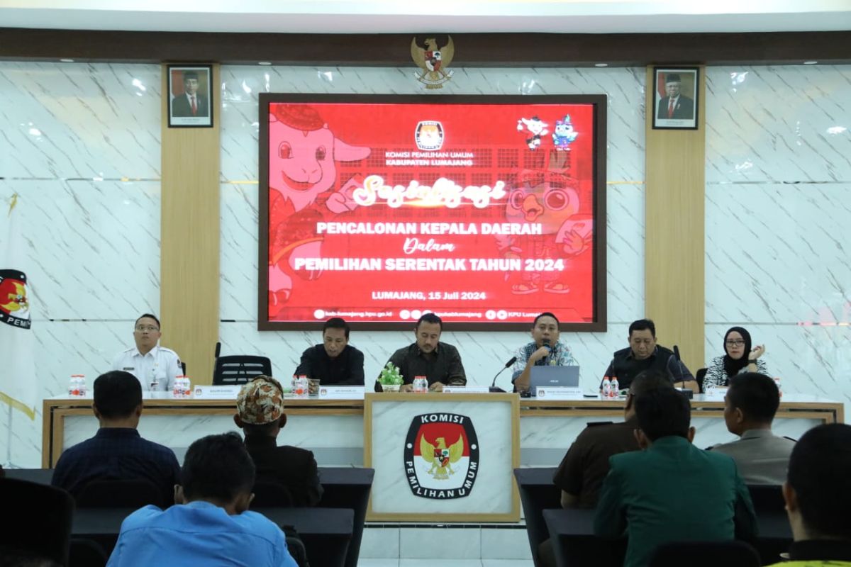 KPU Lumajang umumkan alur pendaftaran calon kepala daerah 2024