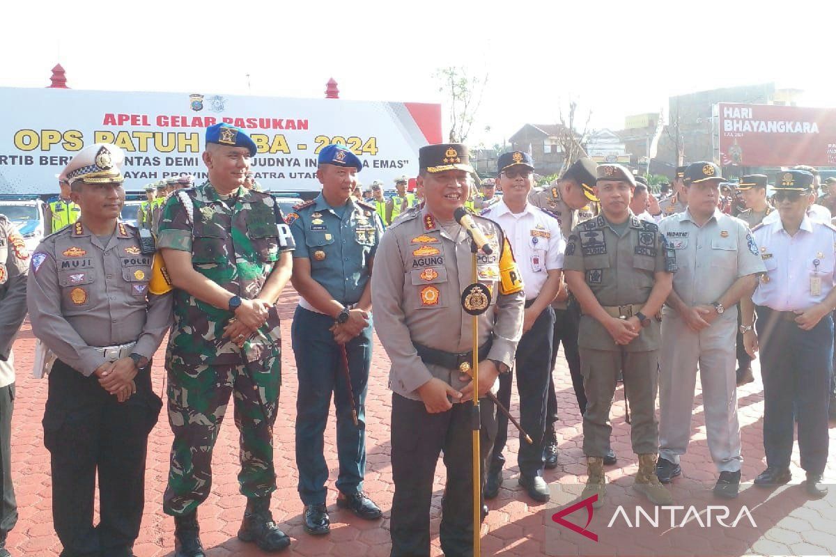 Polda Sumut kerahkan 1.407  personel dalam Operasi Patuh Toba 2024