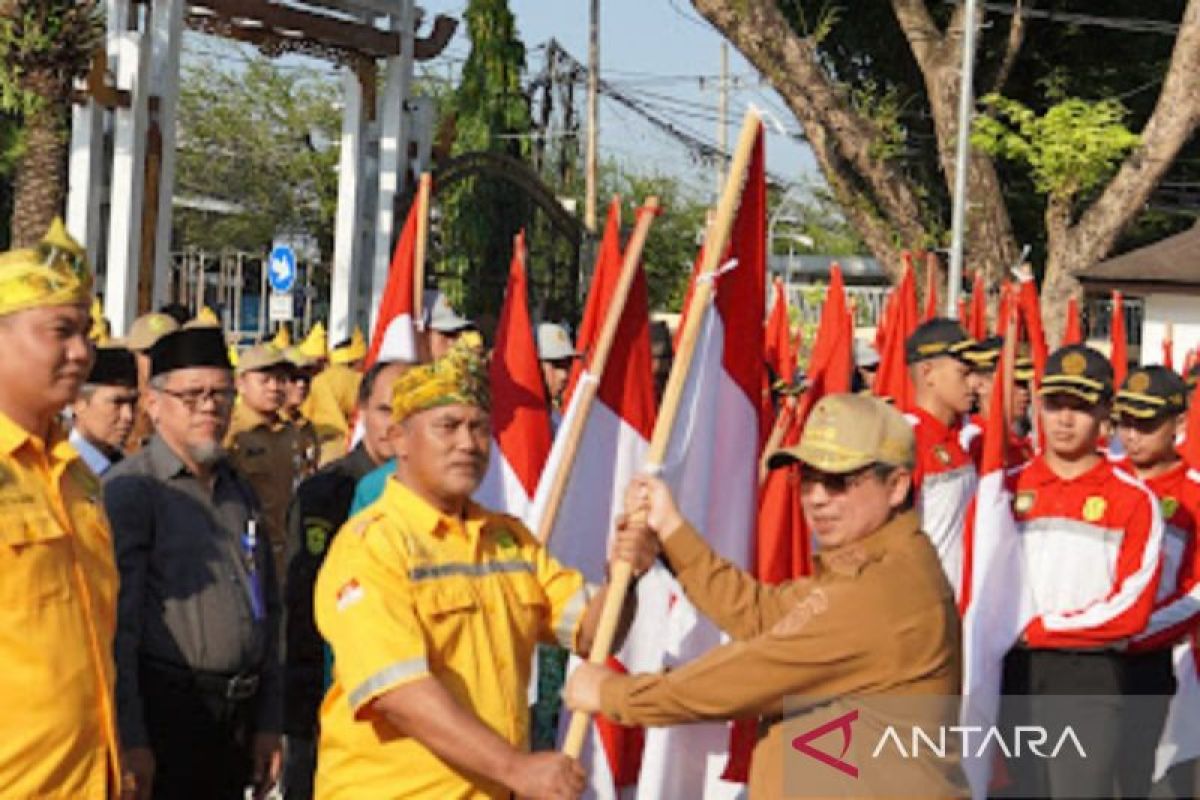 Banjarmasin gelar Gernas bagikan 10 juta bendera Merah Putih